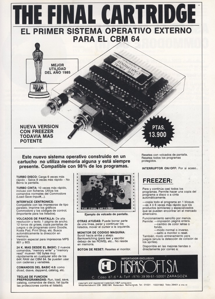 The Final Cartridge - 1986 - Commodore 64